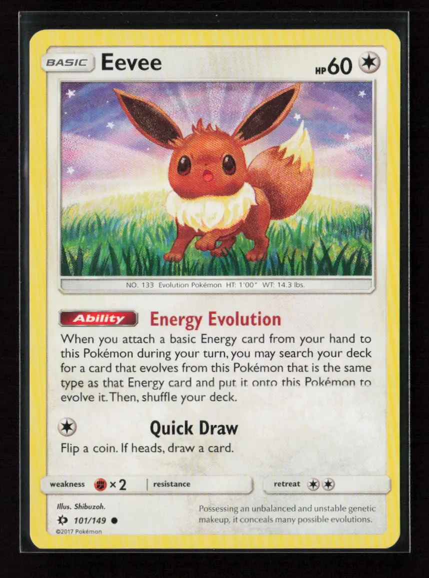 Eevee Common Sm Base Set 101/149 Lp 1