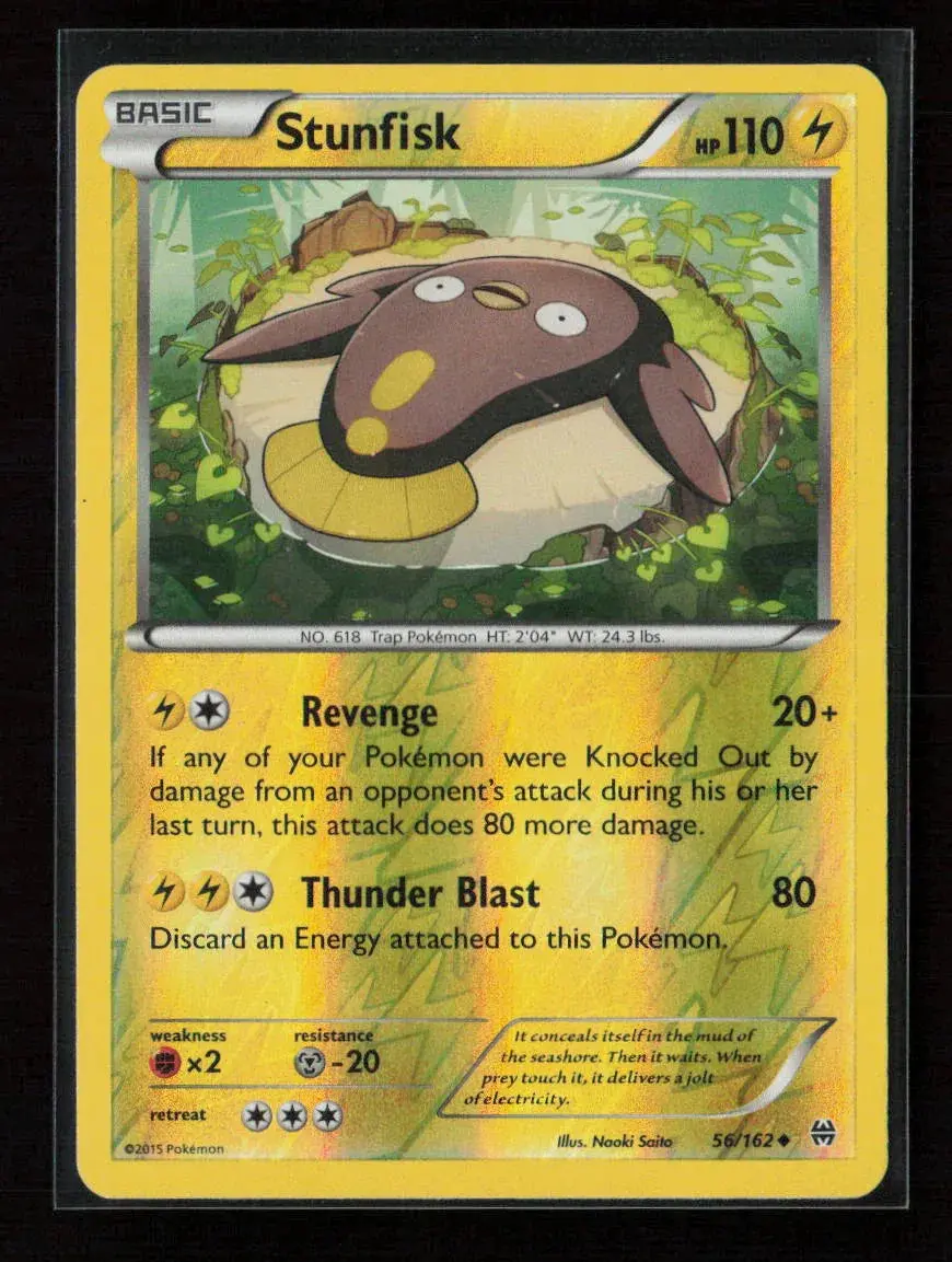 Stunfisk Uncommon Xy - Breakthrough 56/162 Lp 1