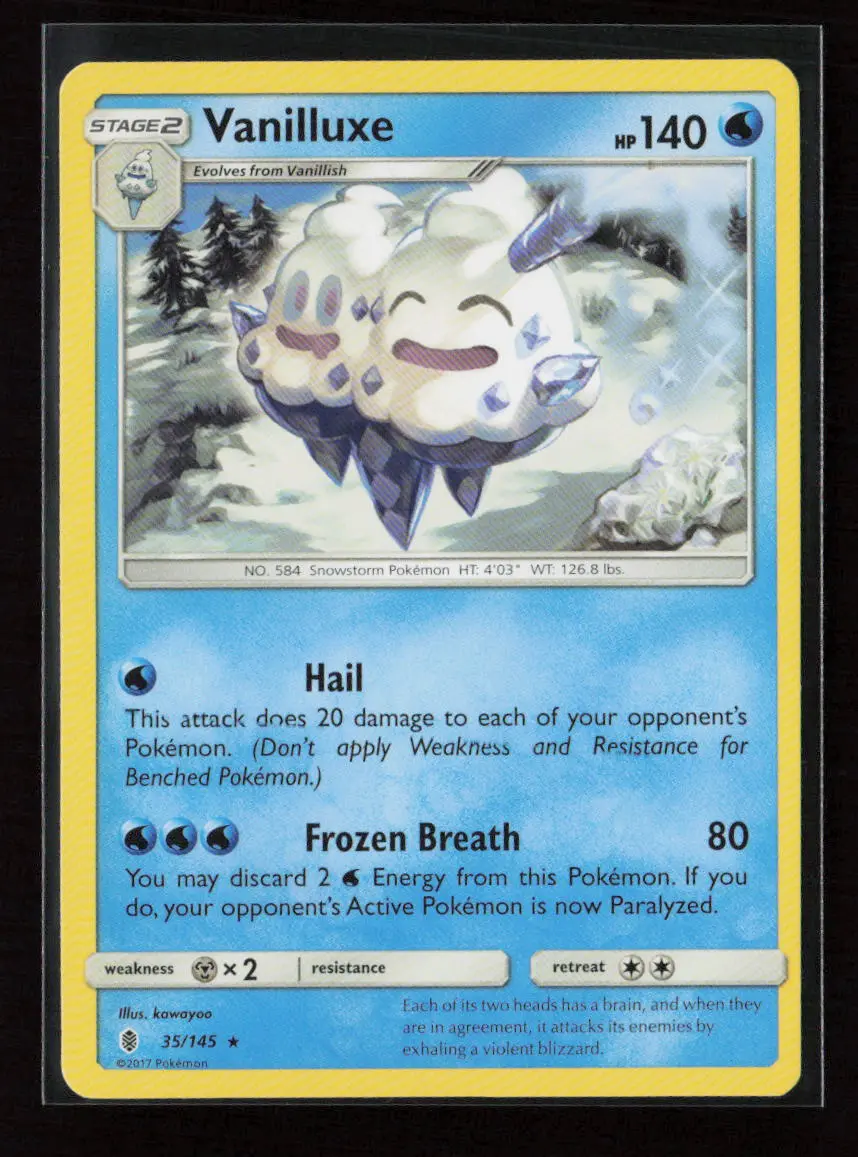 Vanilluxe Rare Sm - Guardians Rising 35/145 Lp 1