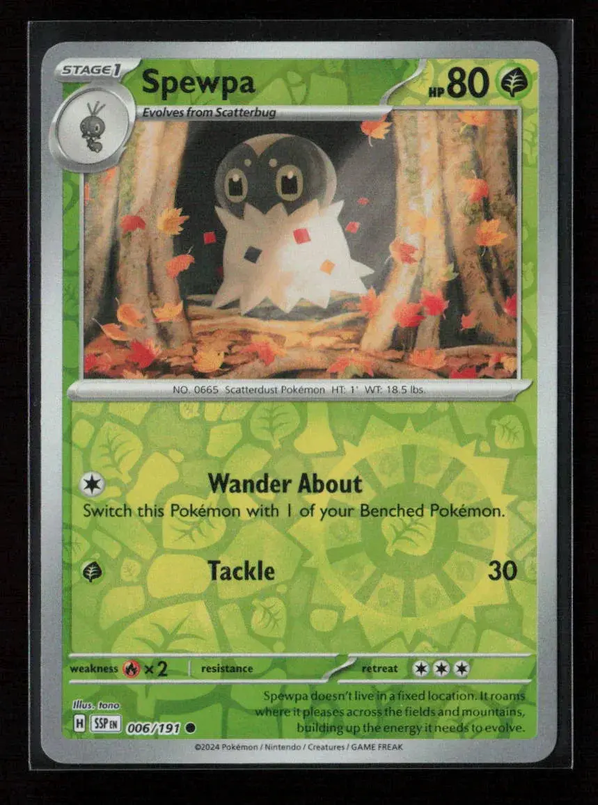 Spewpa Common Sv08: Surging Sparks 006/191 Nm 1