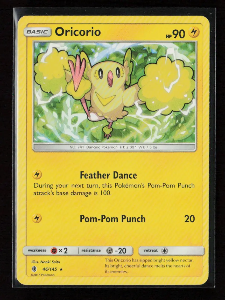 Oricorio (46) Rare Sm - Guardians Rising 46/145 Lp 1