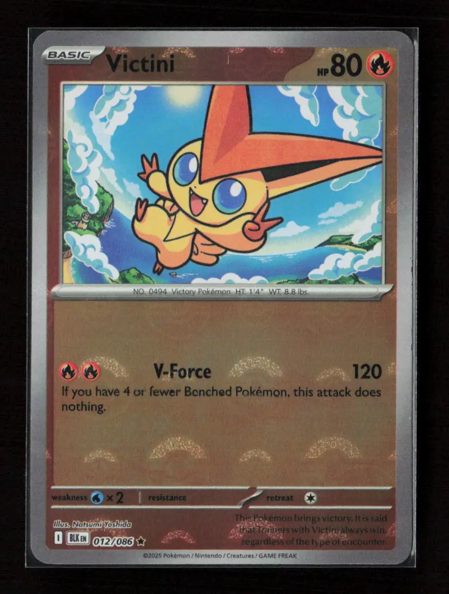 Victini (Poke Ball Pattern) Rare Sv: Black Bolt 012/086 Nm 1