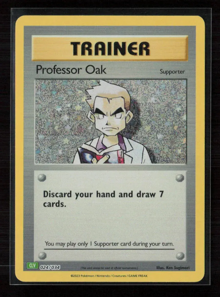 Professor Oak (Clc) Classic Collection Trading Card Game Classic 023/034 Nm 1