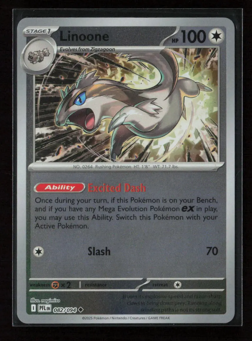 Linoone Uncommon Me02: Phantasmal Flames 082/094 Nm 1