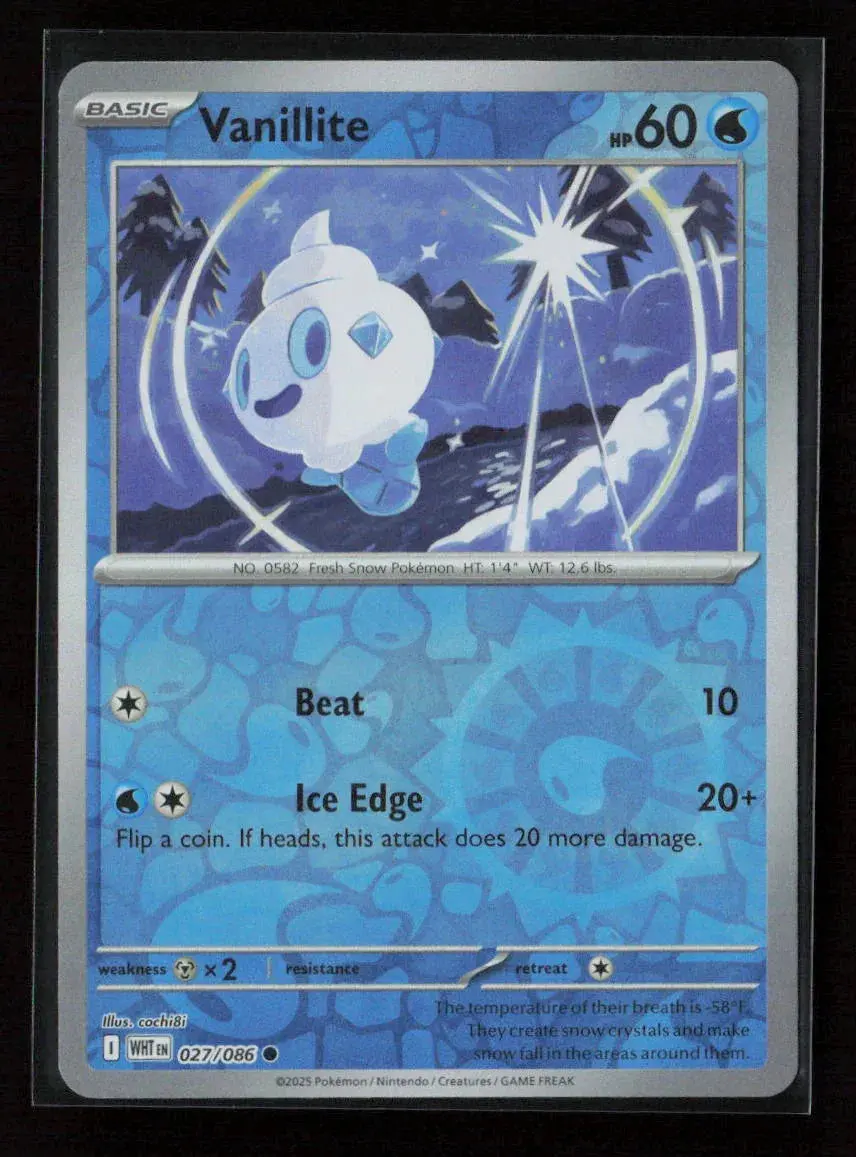 Vanillite Common Sv: White Flare 027/086 Nm 1