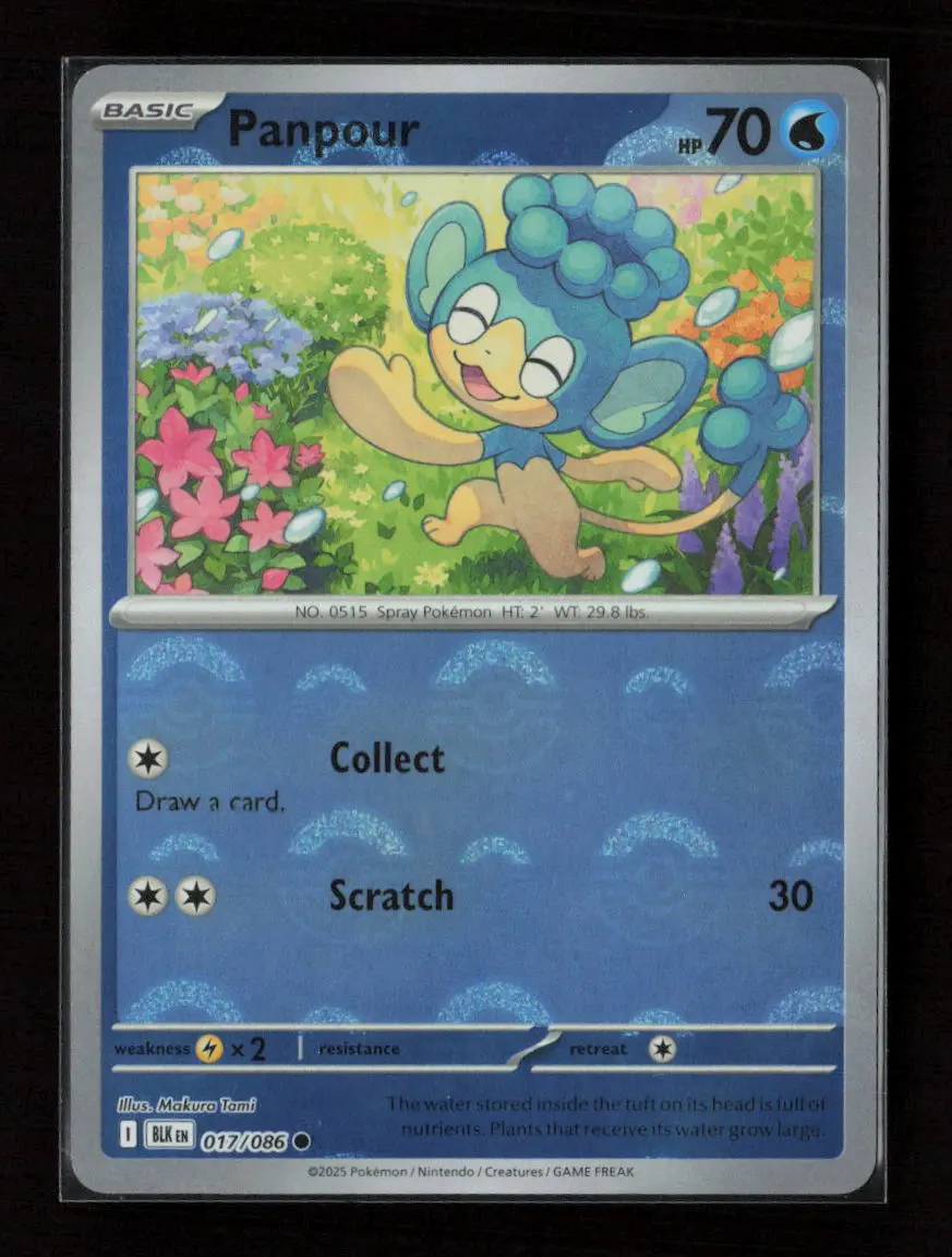 Panpour (Poke Ball Pattern) Common Sv: Black Bolt 017/086 Nm 1