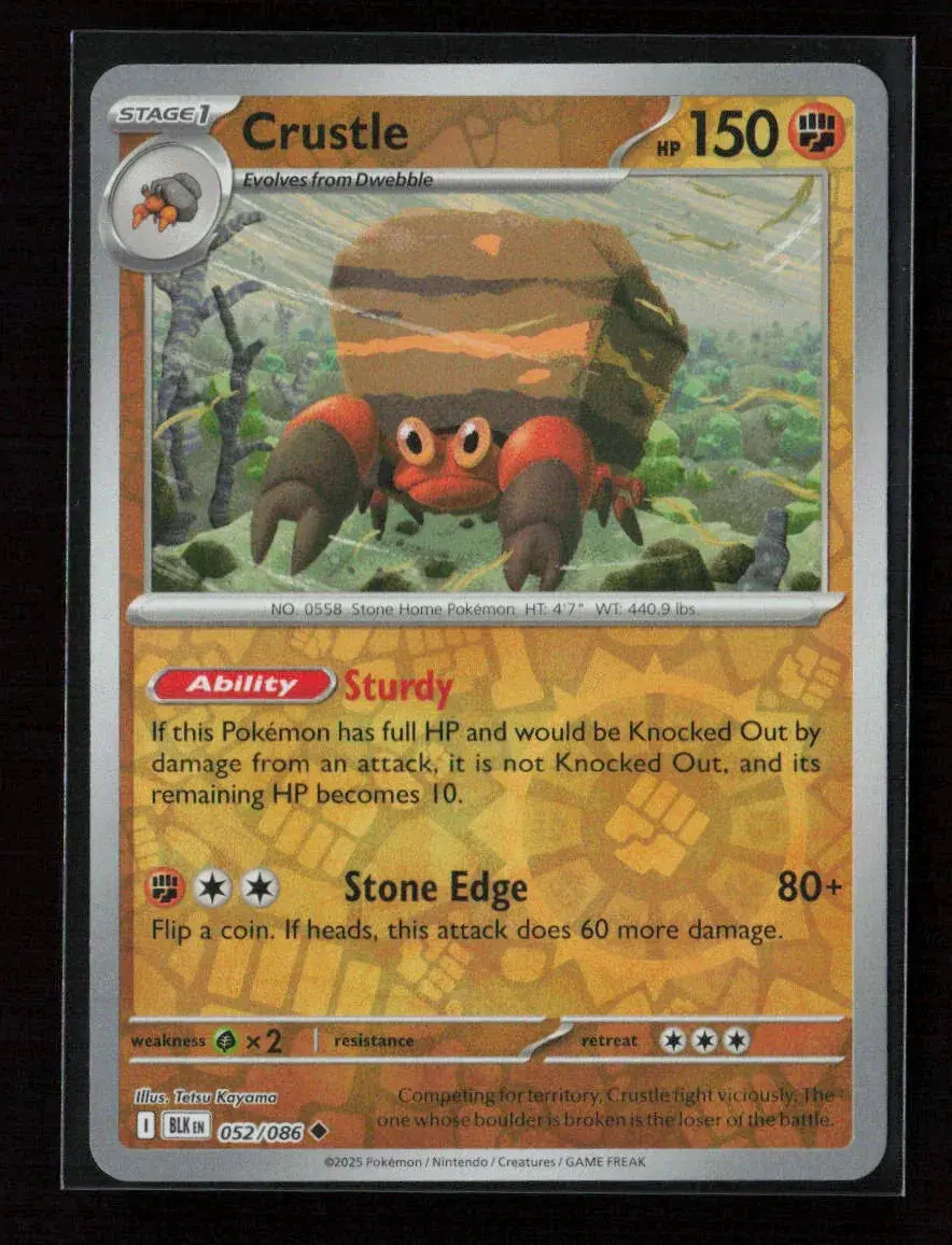 Crustle Uncommon Sv: Black Bolt 052/086 Nm 1