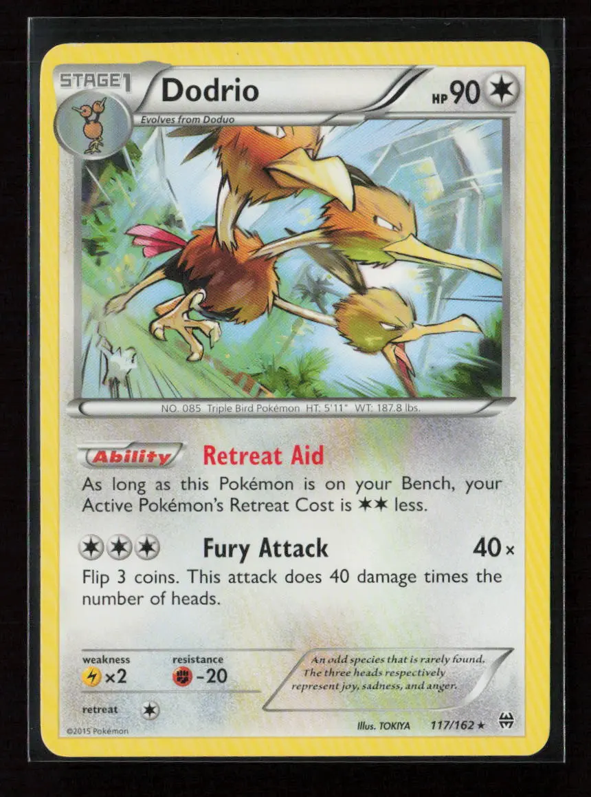 Dodrio Rare Xy - Breakthrough 117/162 Lp 1
