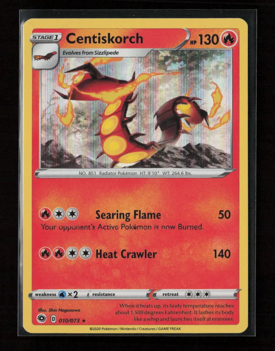 Centiskorch Holo Rare Champion's Path 10/73 Nm 1