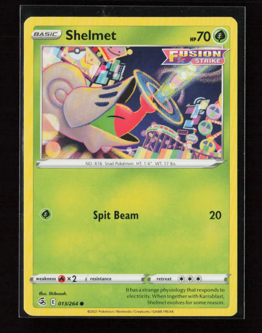 Shelmet Common Swsh08: Fusion Strike 013/264 Lp 1