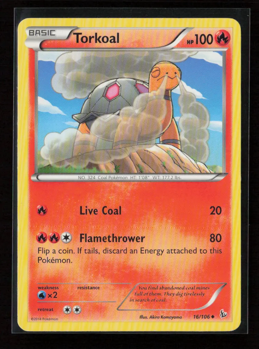 Torkoal Uncommon Xy - Flashfire 16/106 Lp 1