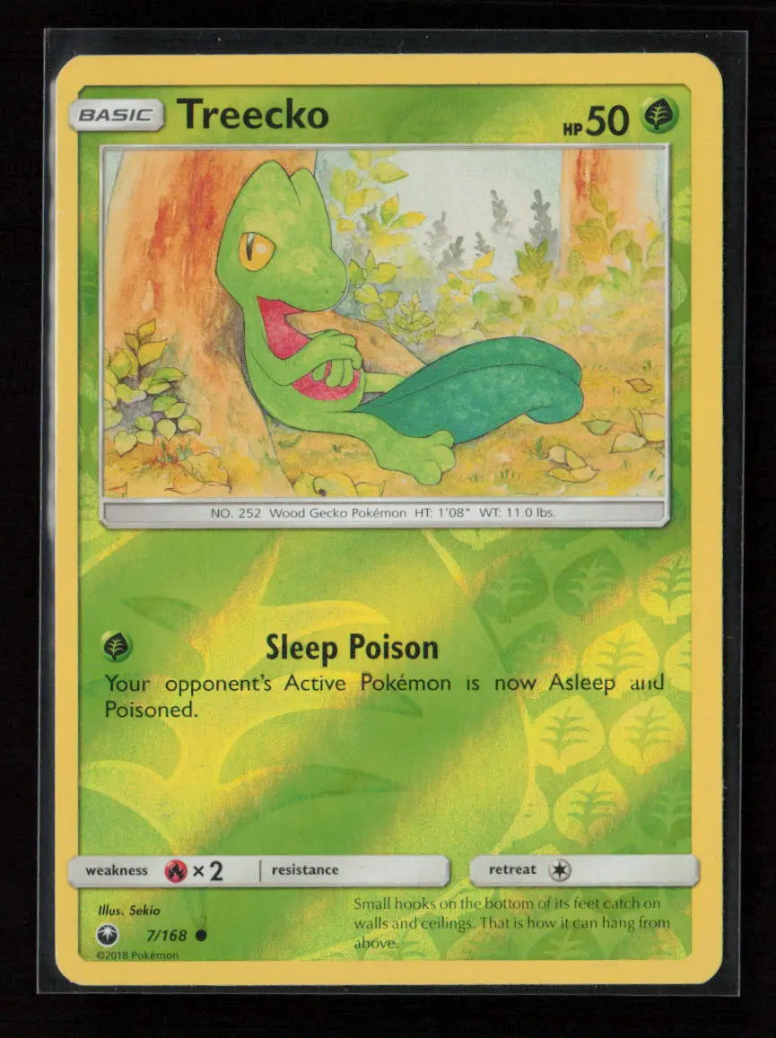 Treecko (7) Common Sm - Celestial Storm 7/168 Nm 1
