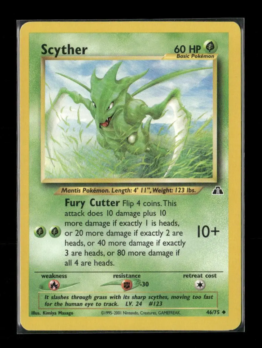 Scyther Uncommon Neo Discovery 46/75 Lp 1