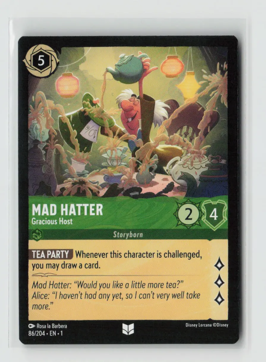 Mad Hatter - Gracious Host Uncommon The First Chapter 86/204 Nm 1