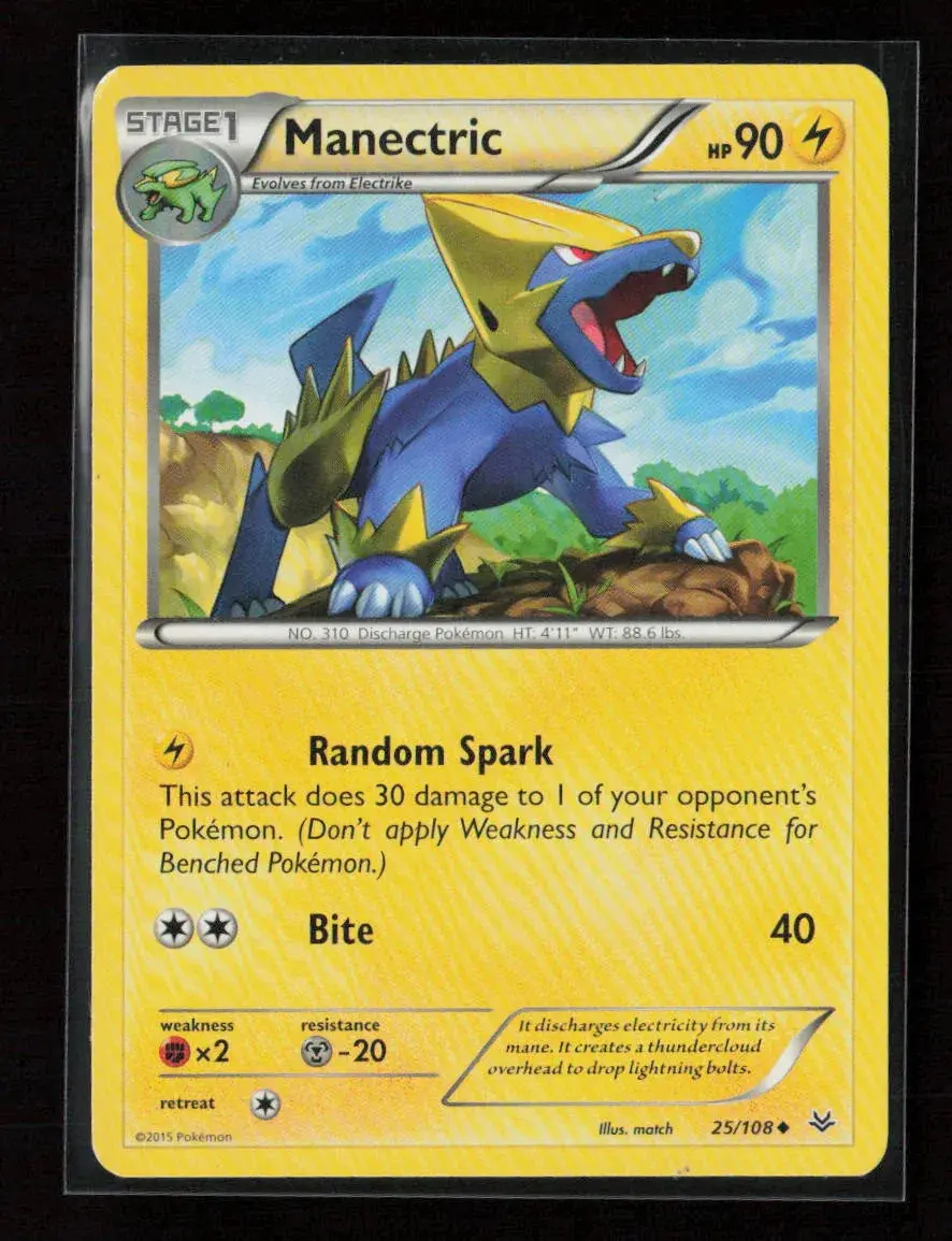 Manectric Uncommon Xy - Roaring Skies 25/108 Lp 1
