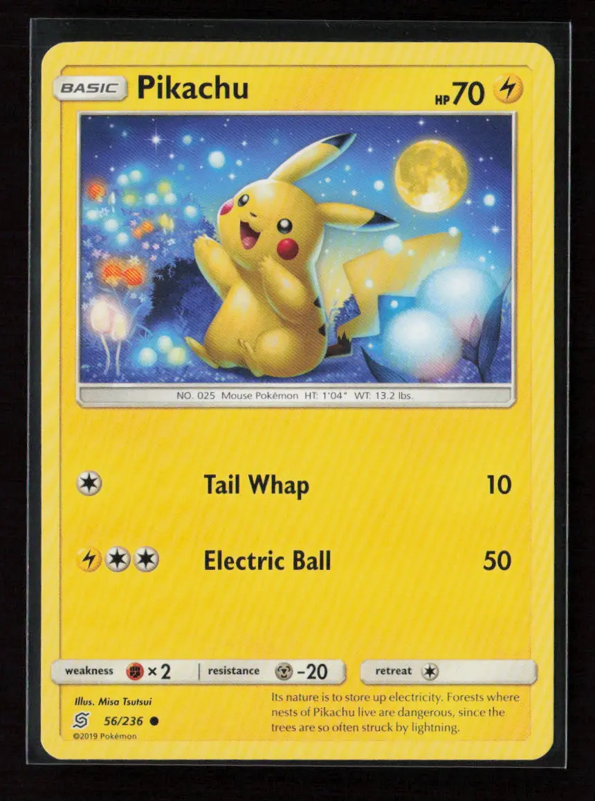 Pikachu (56) Common Sm - Unified Minds 56/236 Lp 1