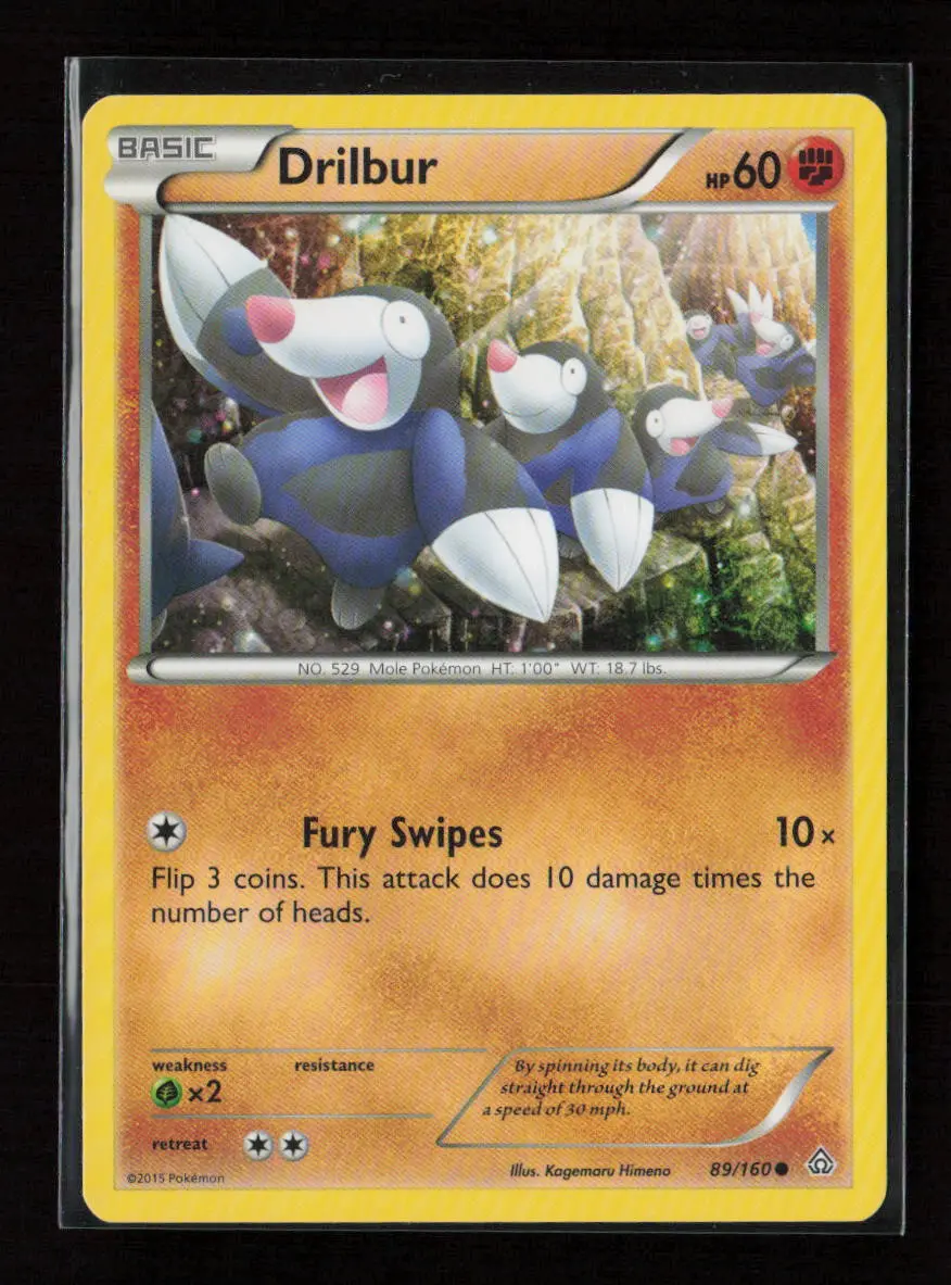 Drilbur Common Xy - Primal Clash 89/160 Lp 1