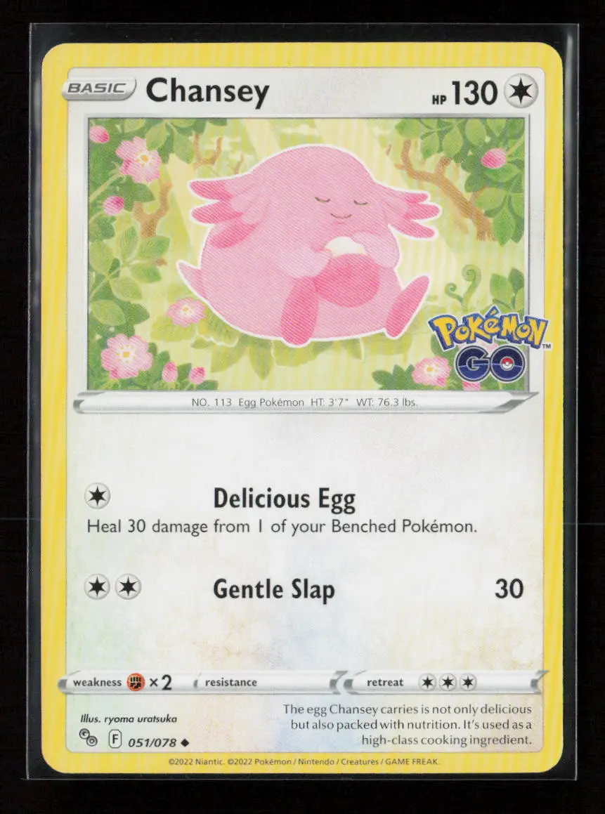 Chansey Uncommon Pokemon Go 051/078 Nm 1