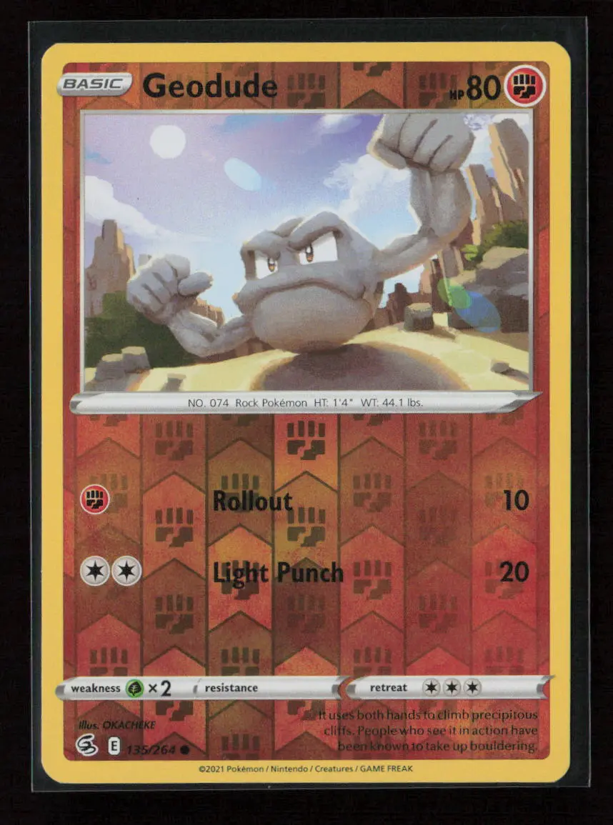 Geodude Common Swsh08: Fusion Strike 135/264 Nm 1