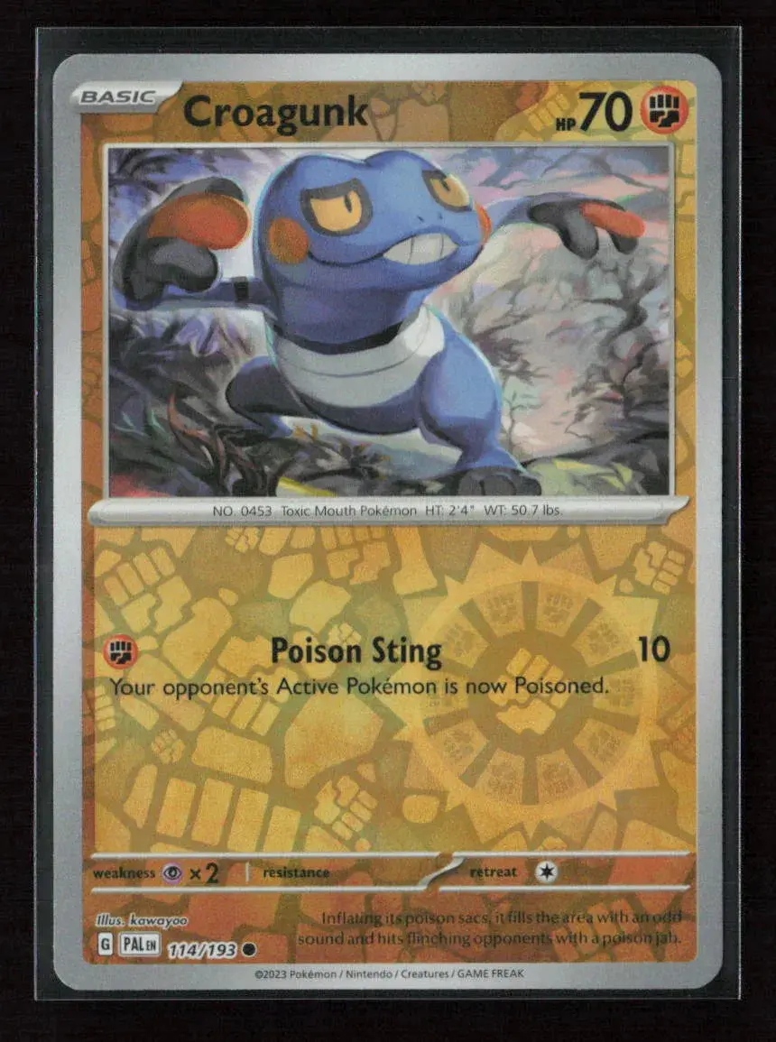 Croagunk Common Sv02: Paldea Evolved 114/193 Nm 1