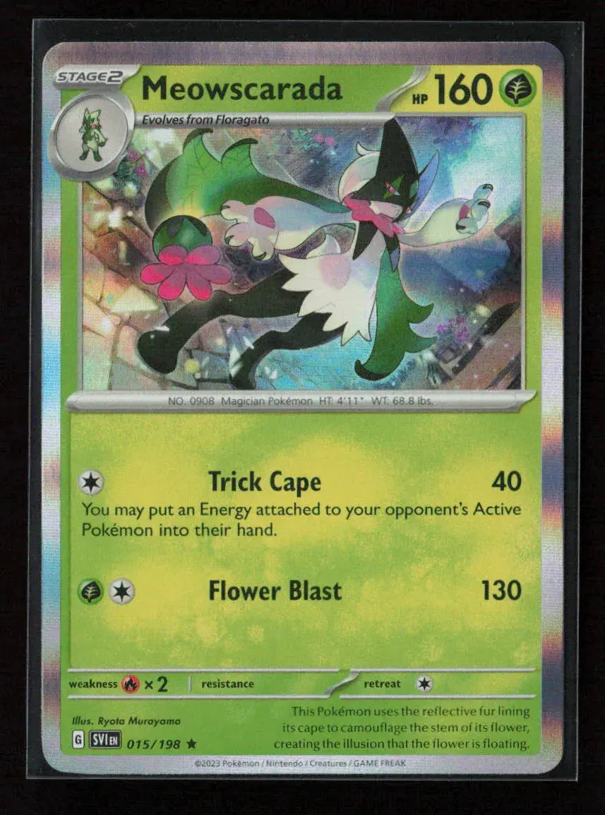 Meowscarada Rare Sv01: Scarlet & Violet Base Set 015/198 Nm 1