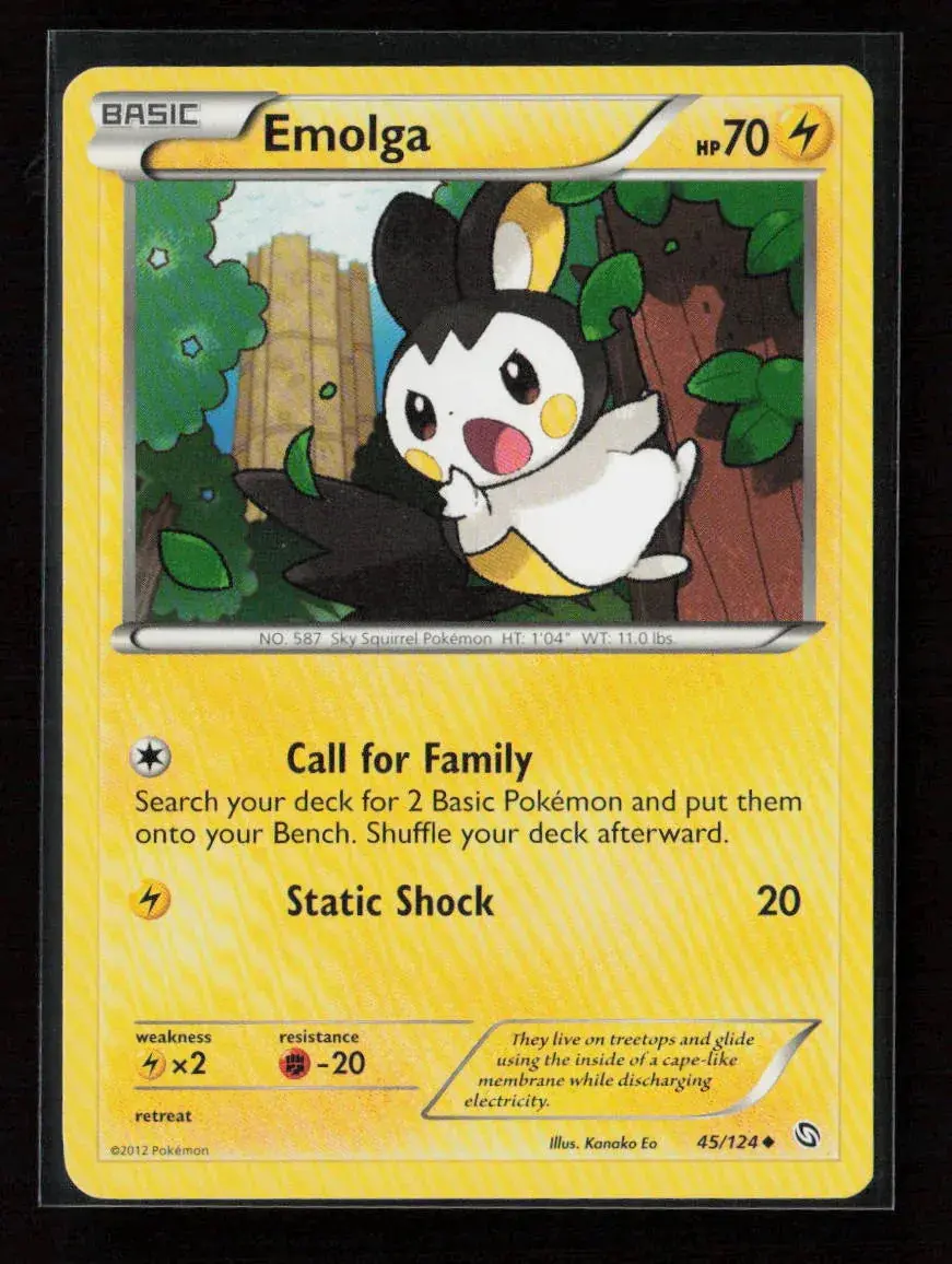 Emolga Uncommon Dragons Exalted 45/124 Nm 1
