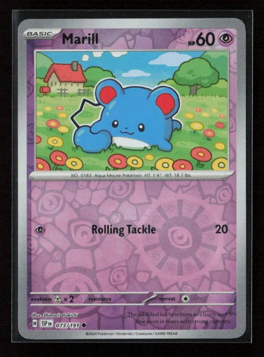 Marill Common Sv08: Surging Sparks 073/191 Nm 1