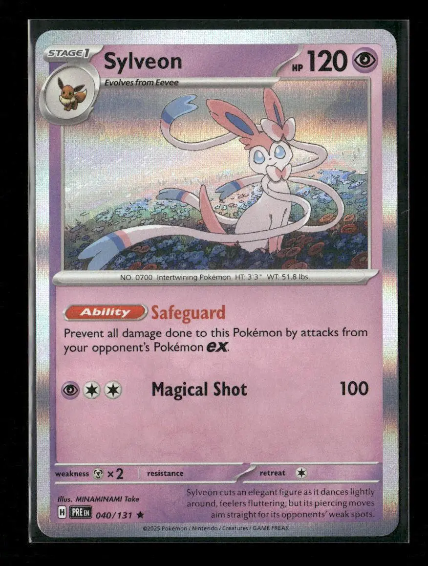 Sylveon Rare Sv: Prismatic Evolutions 040/131 Nm 1