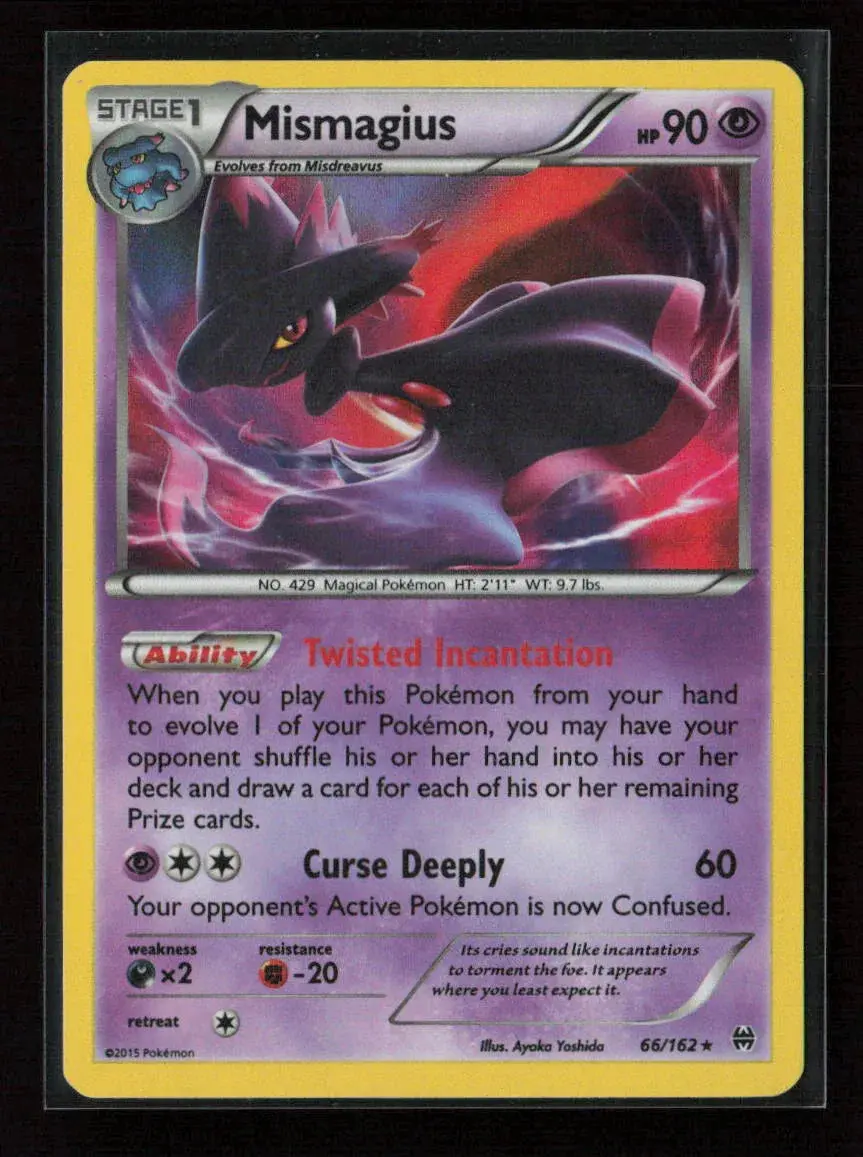 Mismagius Holo Rare Xy - Breakthrough 66/162 Lp 1