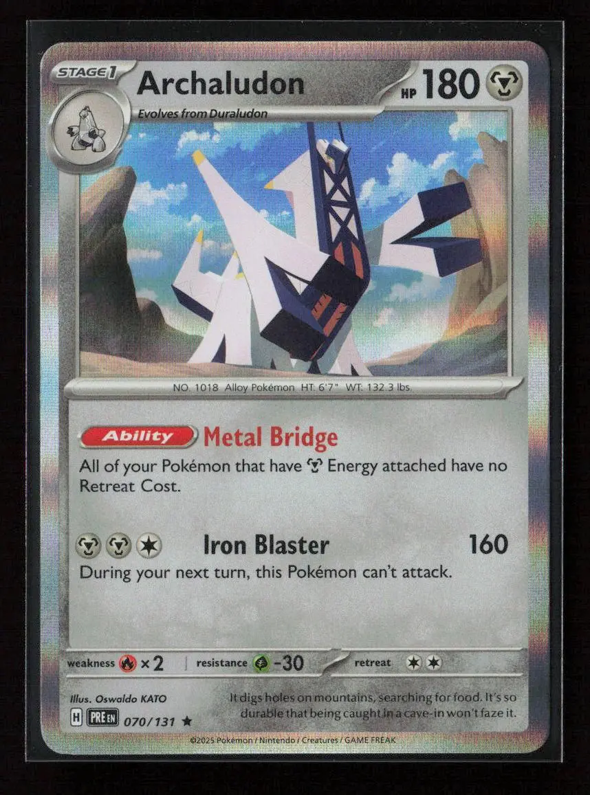 Archaludon Rare Sv: Prismatic Evolutions 070/131 Nm 1