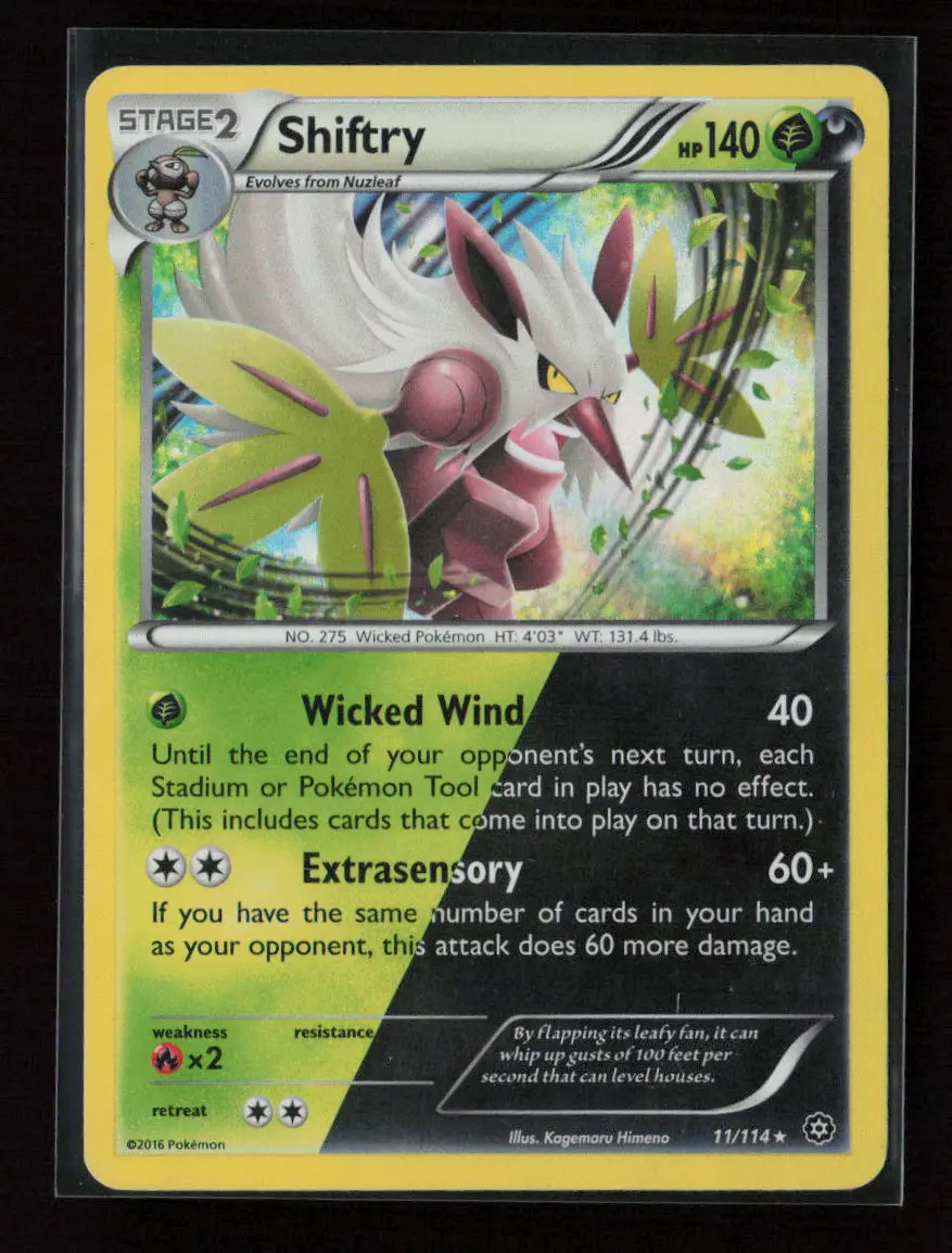 Shiftry Holo Rare Xy - Steam Siege 11/114 Mp 1