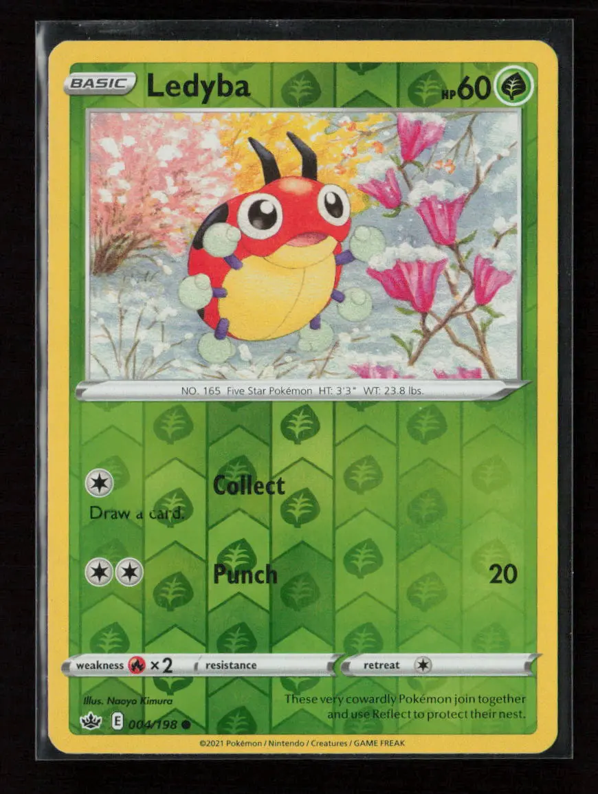 Ledyba Common Swsh06: Chilling Reign 004/198 Lp 1