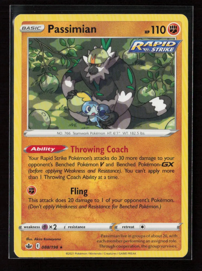Passimian Rare Swsh06: Chilling Reign 088/198 Lp 1