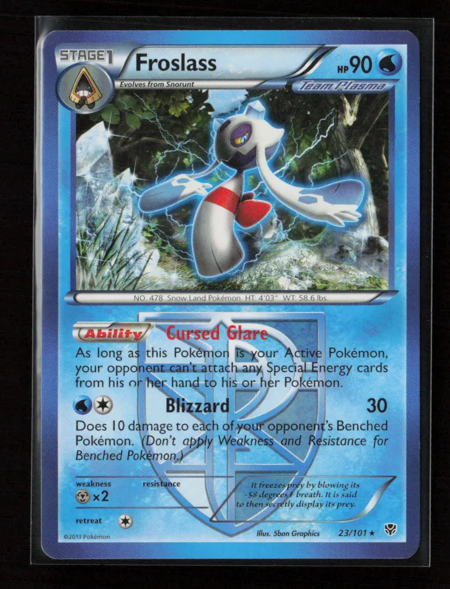 Froslass (Team Plasma) Rare Plasma Blast 23/101 Lp 1