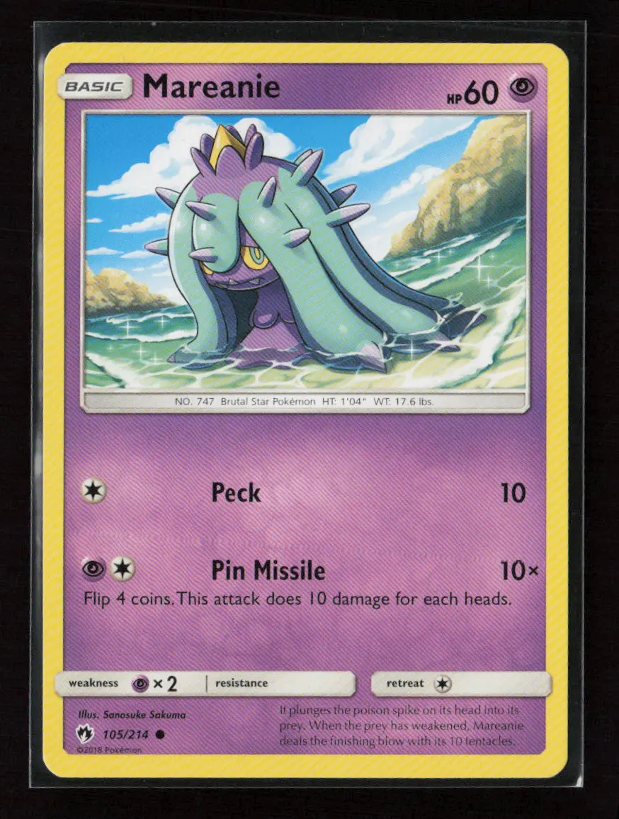 Mareanie (105) Common Sm - Lost Thunder 105/214 Lp 1