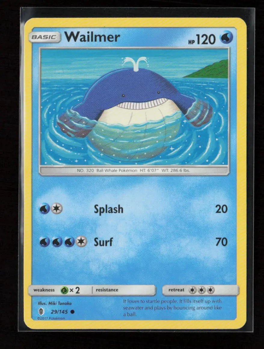 Wailmer Common Sm - Guardians Rising 29/145 Lp 1