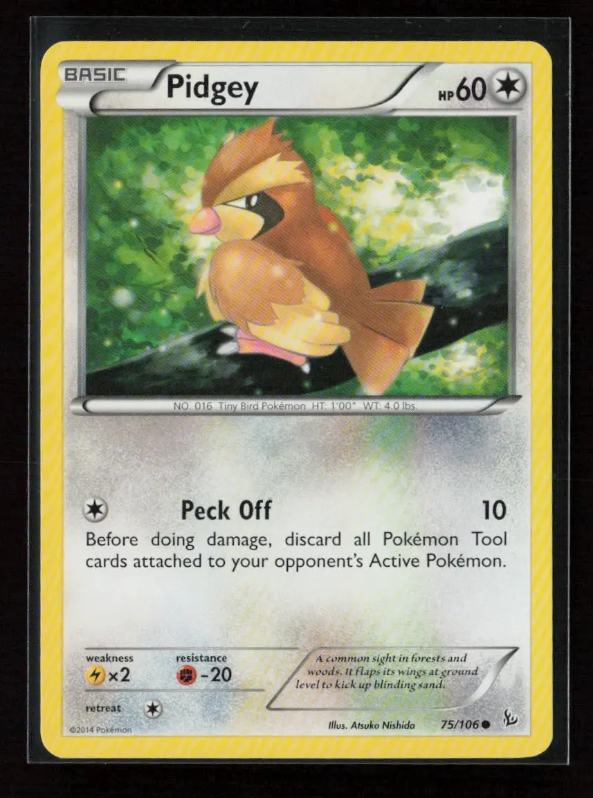 Pidgey Common Xy - Flashfire 75/106 Lp 1