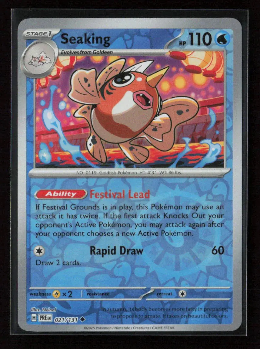 Seaking Uncommon Sv: Prismatic Evolutions 021/131 Nm 1