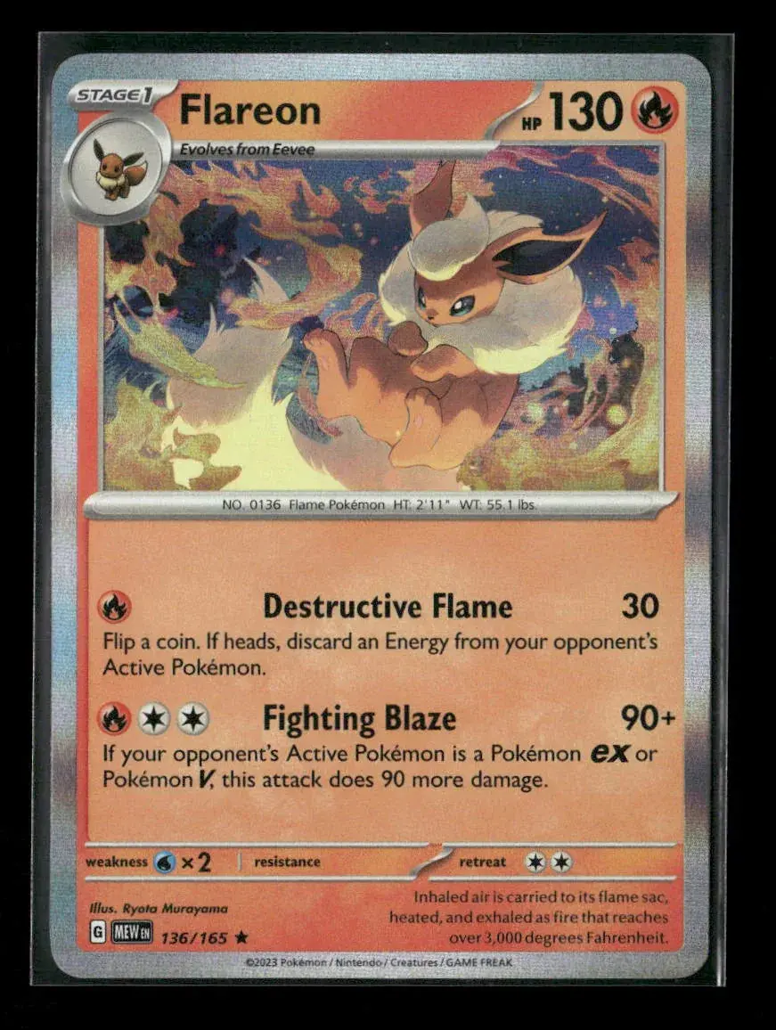 Flareon Rare Sv: Prismatic Evolutions 013/131 Nm 1