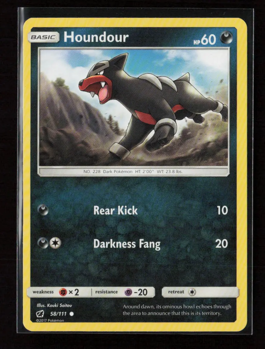Houndour Common Sm - Crimson Invasion 58/111 Lp 1