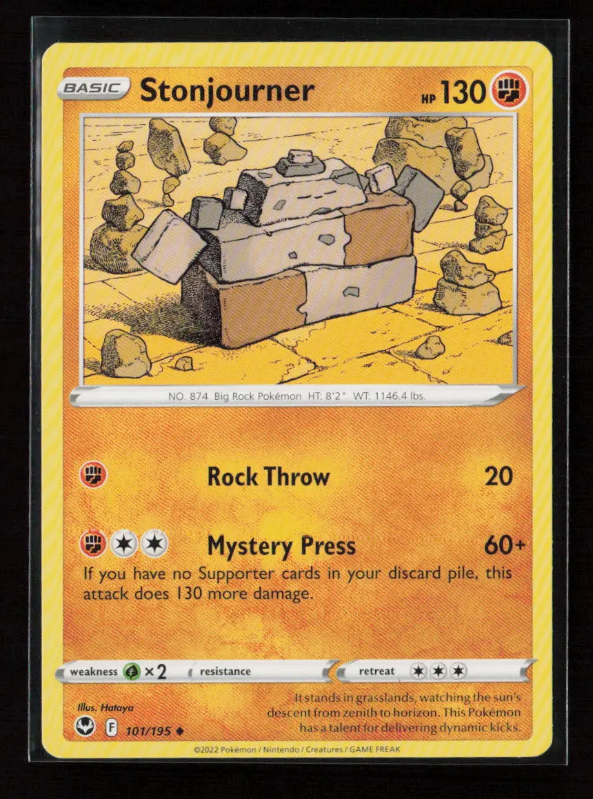 Stonjourner Uncommon Swsh12: Silver Tempest 101/195 Lp 1