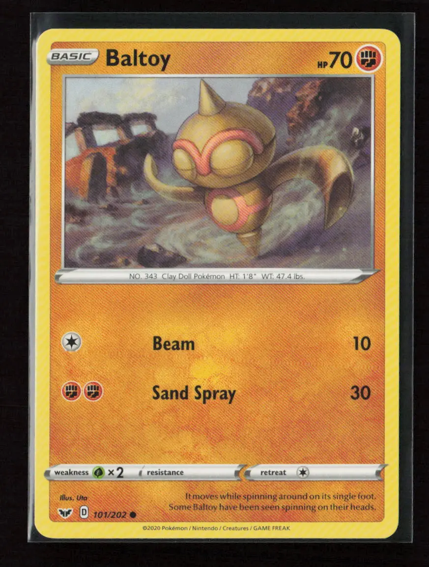Baltoy (101) Common Swsh01: Sword & Shield Base Set 101/202 Lp 1