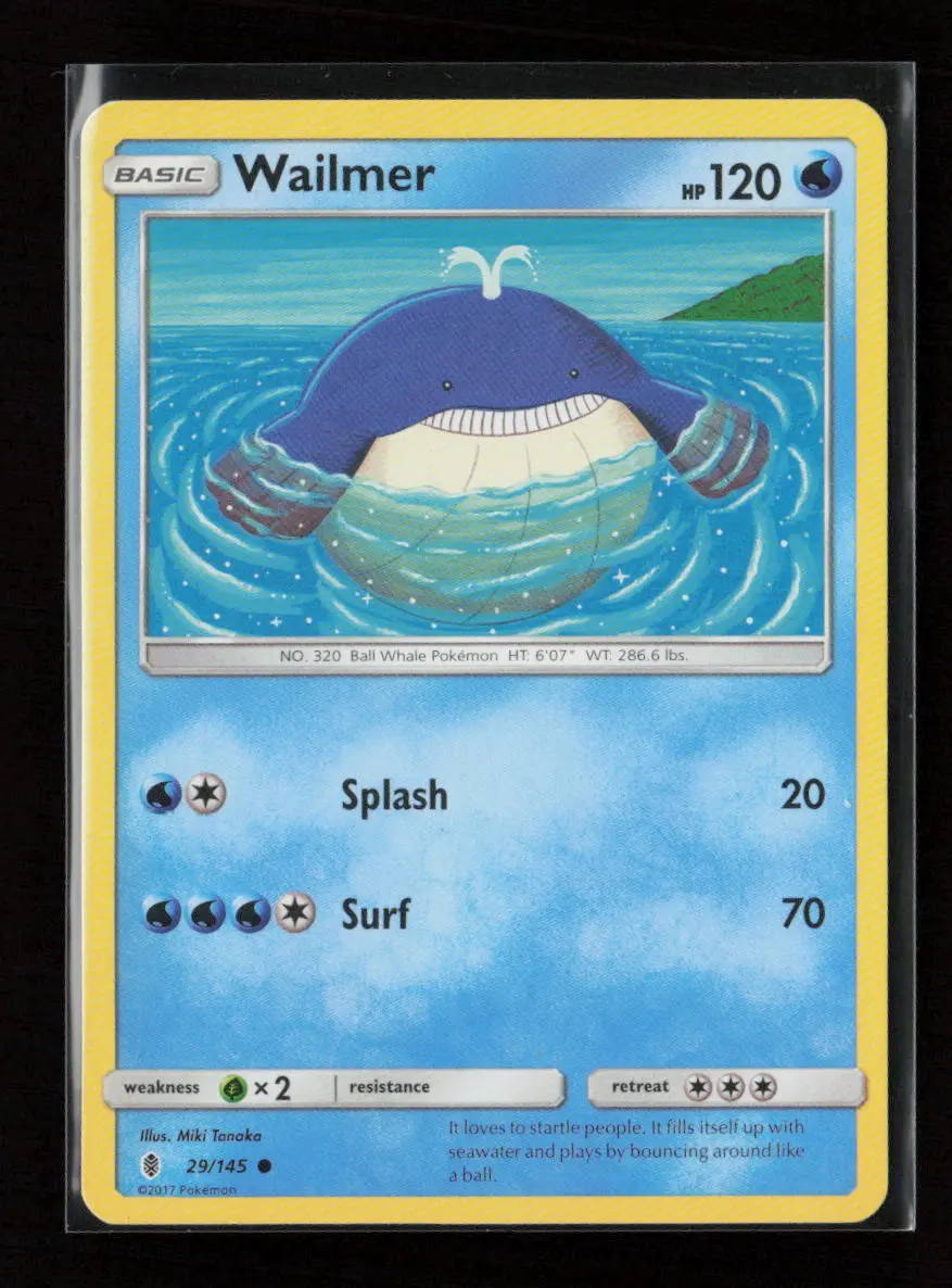 Wailmer Common Sm - Guardians Rising 29/145 Lp 1