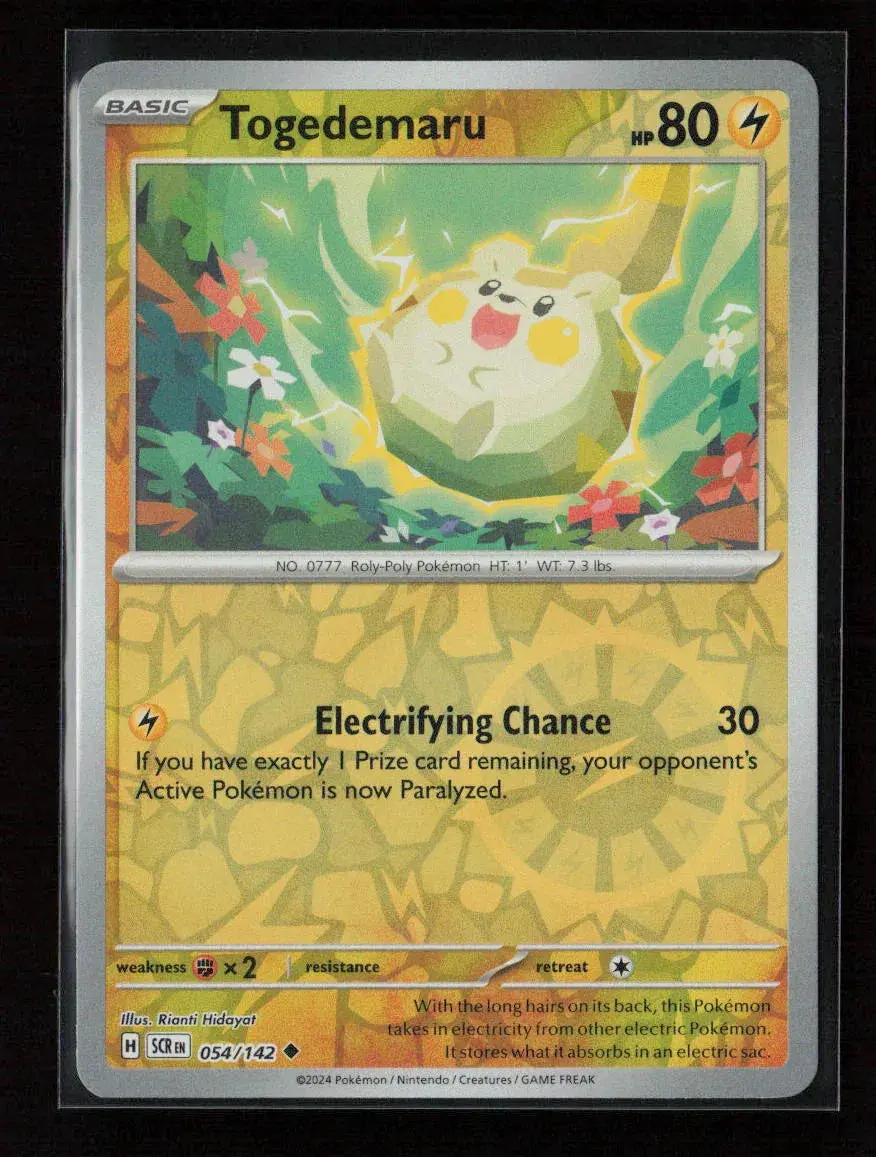 Togedemaru Uncommon Sv07: Stellar Crown 054/142 Nm 1