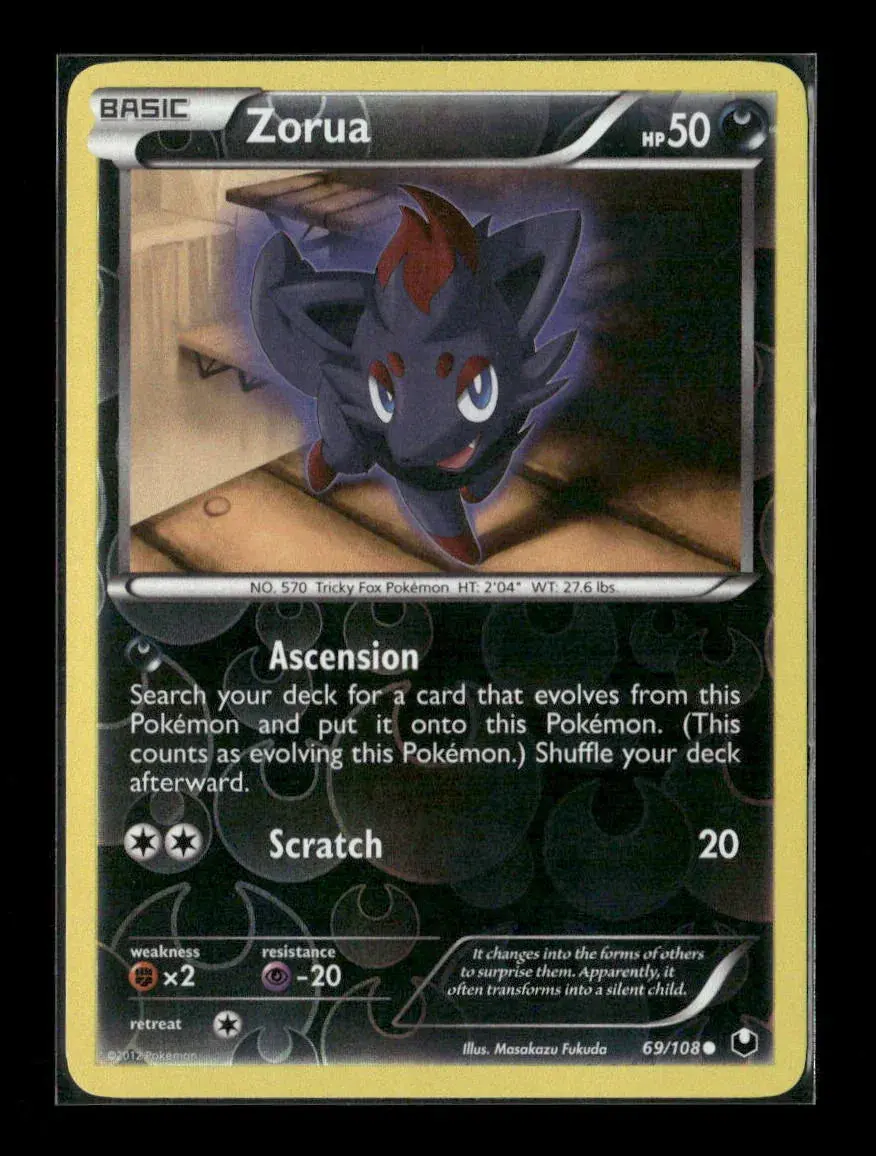Zorua (69) Common Dark Explorers 69/108 Nm 1