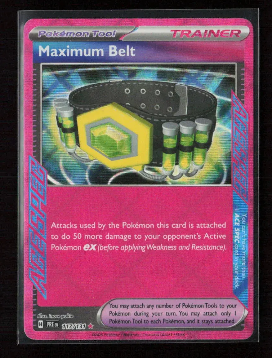 Maximum Belt Ace Spec Rare Sv: Prismatic Evolutions 117/131 Nm 1