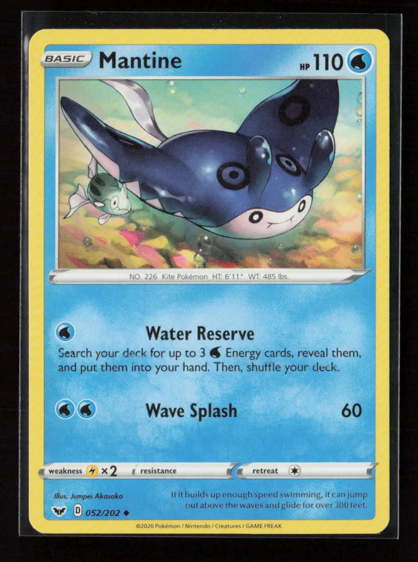 Mantine Uncommon Swsh01: Sword & Shield Base Set 052/202 Lp 1