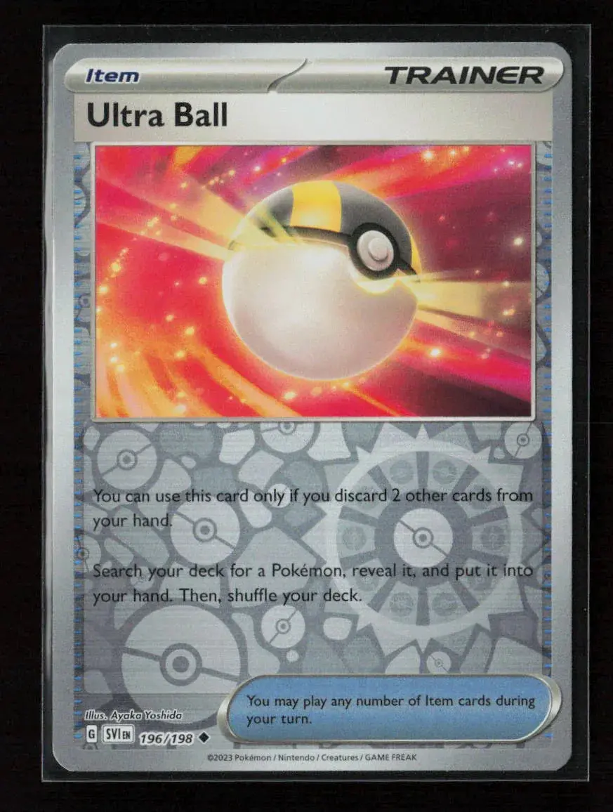 Ultra Ball Uncommon Sv01: Scarlet & Violet Base Set 196/198 Nm 1