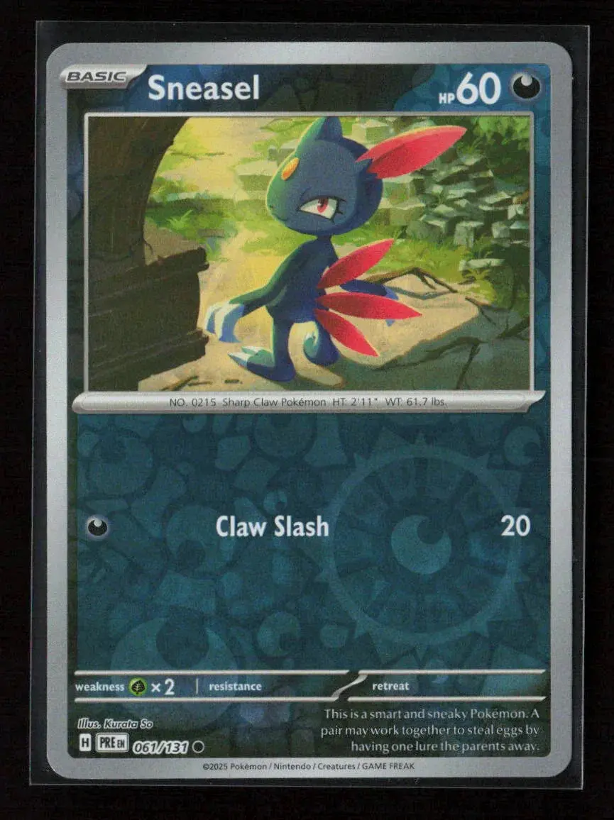 Sneasel Common Sv: Prismatic Evolutions 061/131 Nm 1