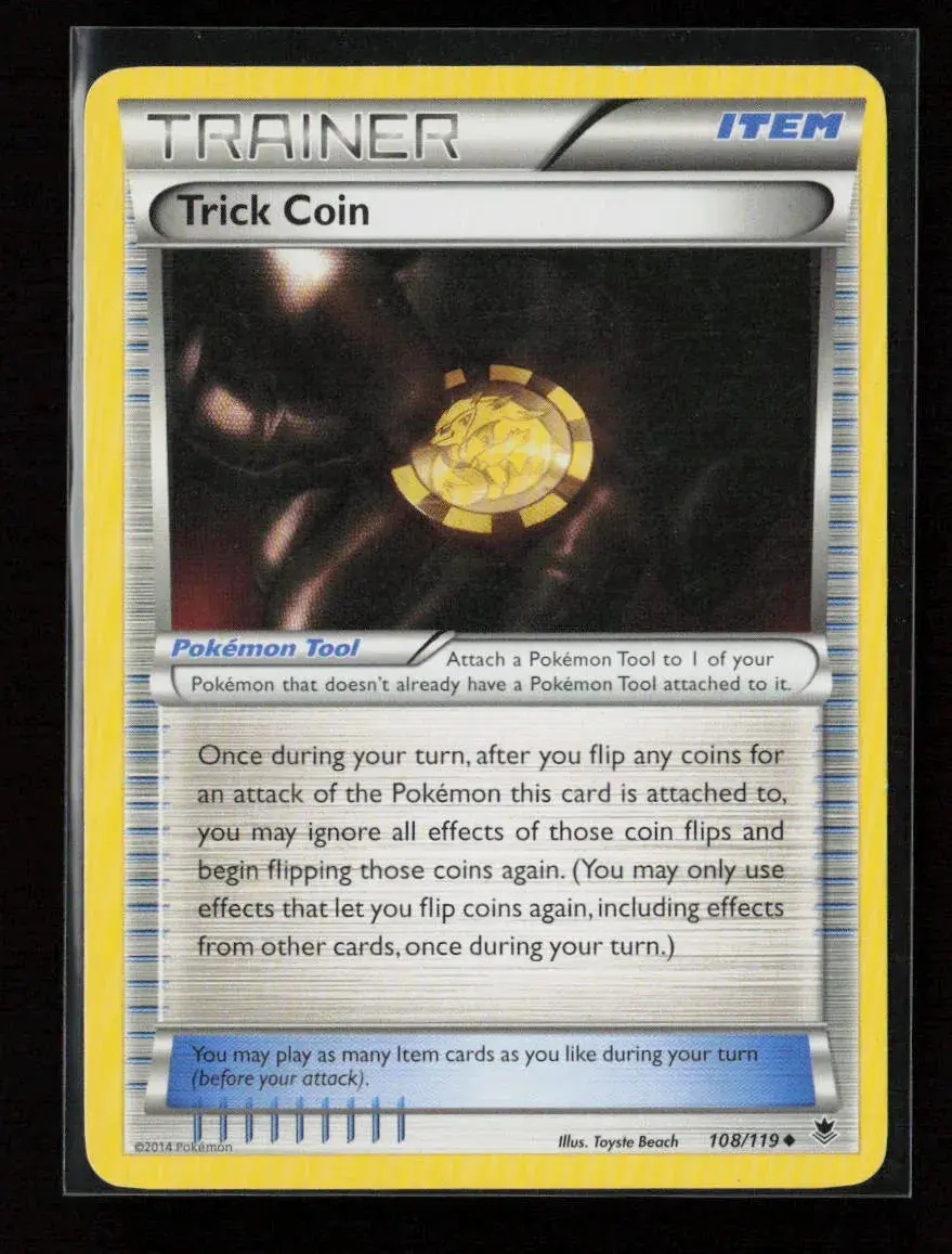 Trick Coin Uncommon Xy - Phantom Forces 108/119 Lp 1